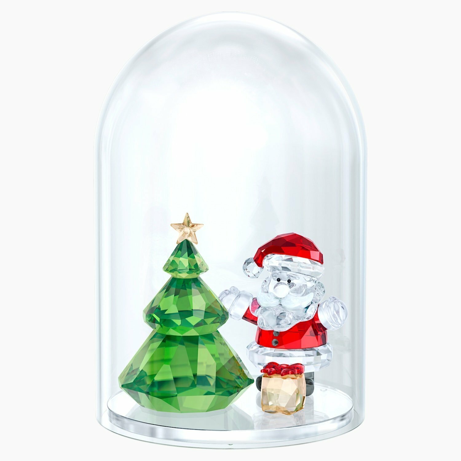 CRISTAL SWAROVSKI CAMPANA DE CRISTAL – ÁRBOL DE NAVIDAD Y PAPÁ NOEL