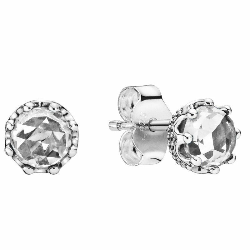 Pendientes PANDORA  en plata de ley Corona Deslumbrante