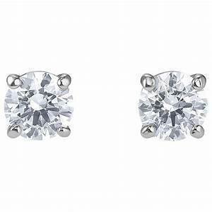 Pendientes  SWAROVSKI de botón Attract, blanco, Baño de Rodio