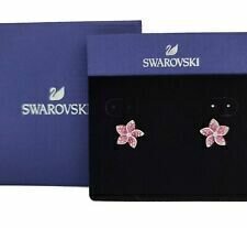 PENDIENTES SWAROVSKI  TROPICAL FLOWER, ROSA, BAÑO DE RODIO