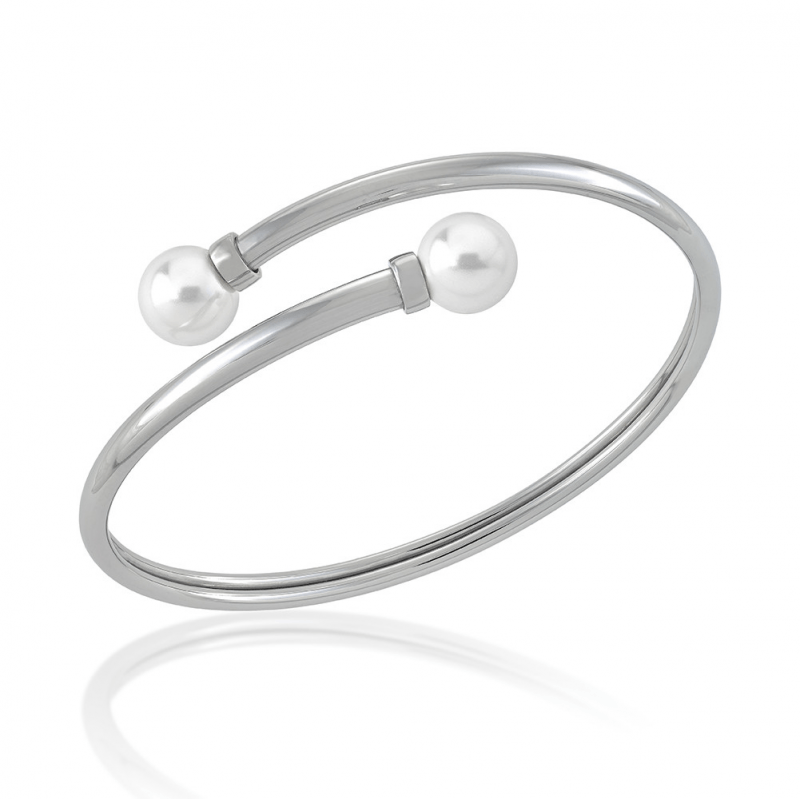 Pulsera Majorica “Galatea” 9mm – Acero
