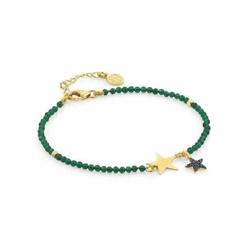 Pulsera Nomination 'Estrellas con cristales verdes'