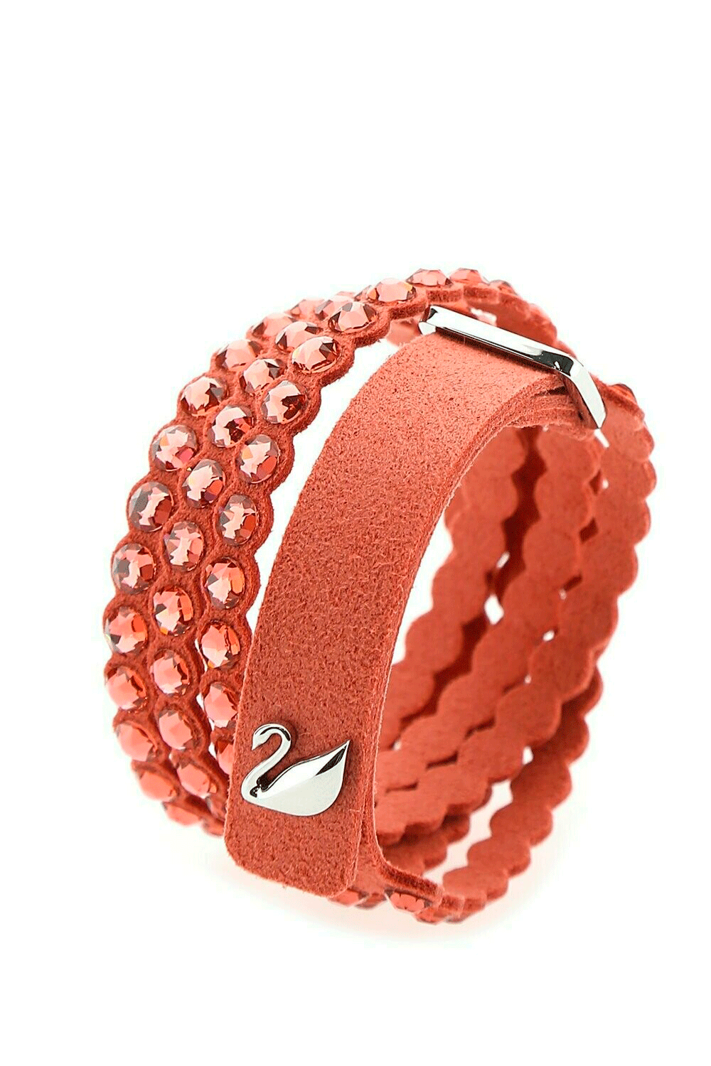 Pulsera  SWAROVSKI De alcántara de coral