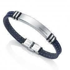 Pulsera Viceroy Piel Y Acero Hombre Gracias Profe