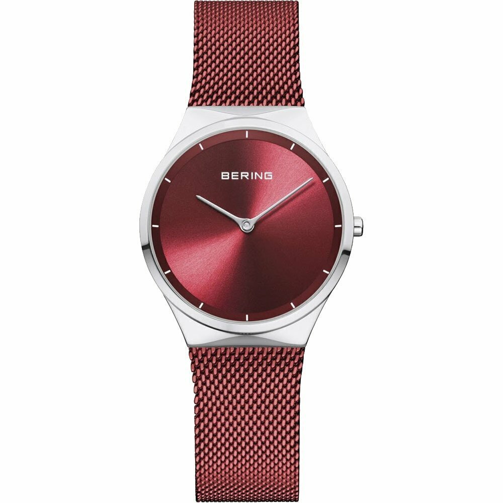 Reloj Bering  de acero rojo