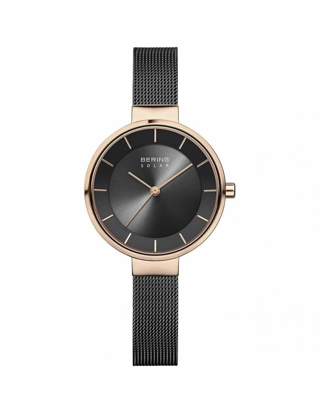 Reloj  Bering  solar de acero negro