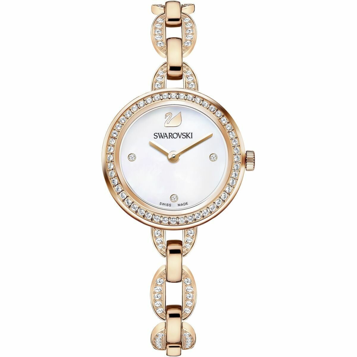 Reloj SWAROVSKI  Aila Mini, Brazalete de metal, PVD en tono Oro Rosa