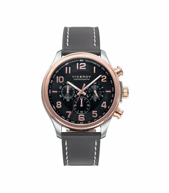 Reloj Viceroy Hombre  Piel Gris Magnum