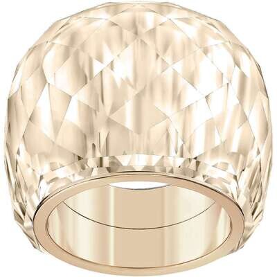Anillo Swarovski Nirvana, tono dorado, PVD en tono Oro Rosa