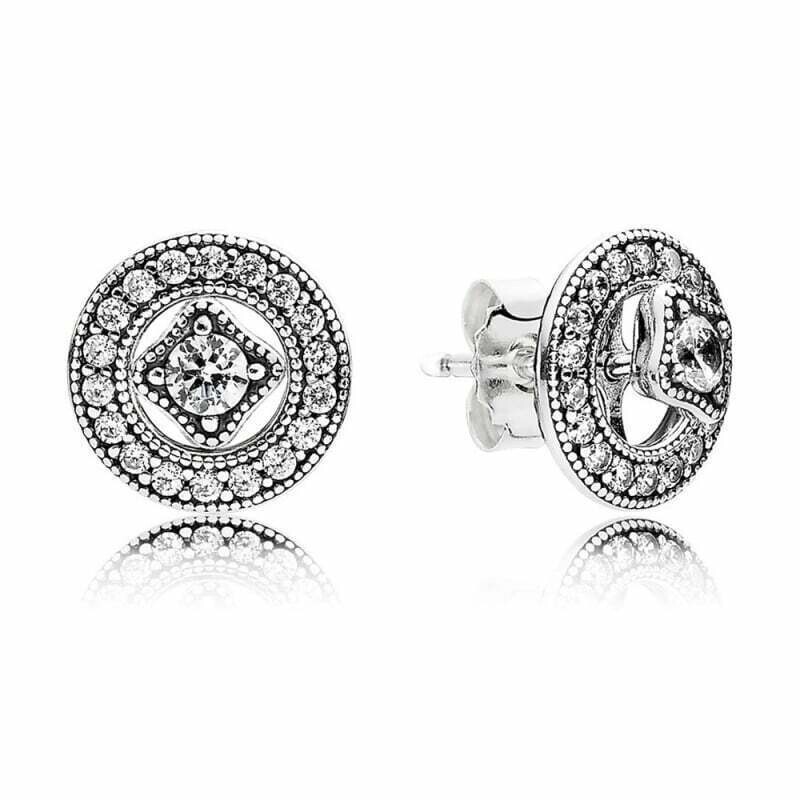 Pendientes PANDORA  en plata de ley Seducción Vintage