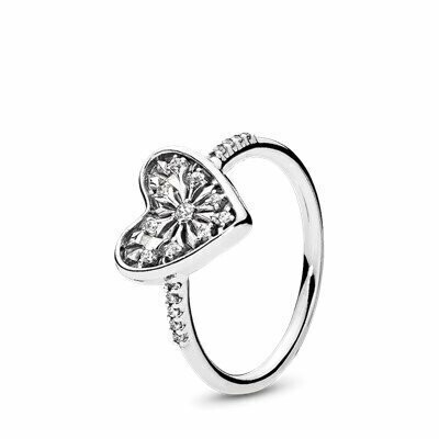 Anillo Pandora Corazón de Invierno
