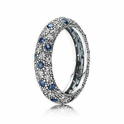 ANILLO PANDORA cinta de estrellas azules de medianoche