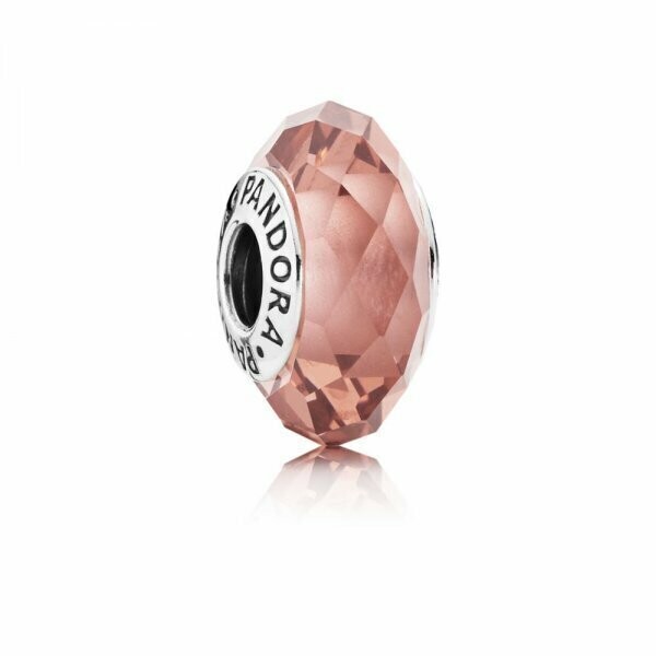 CHARM Pandora Rosa  Facets