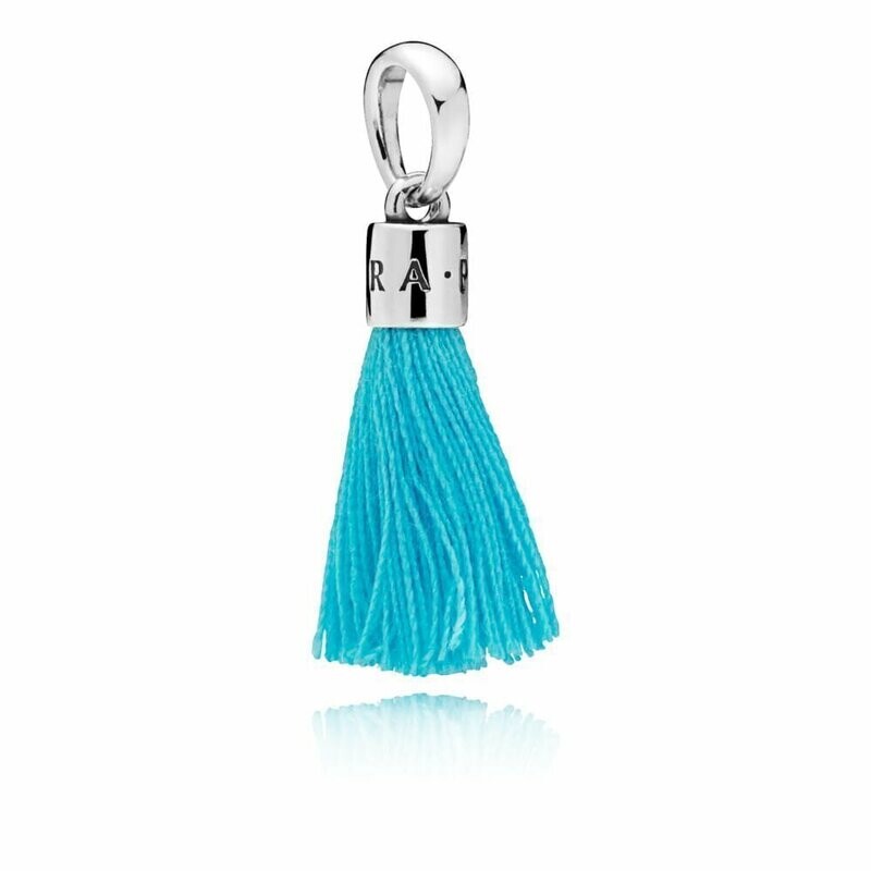 Charm  Pandora plata 925 Borla Turquesa