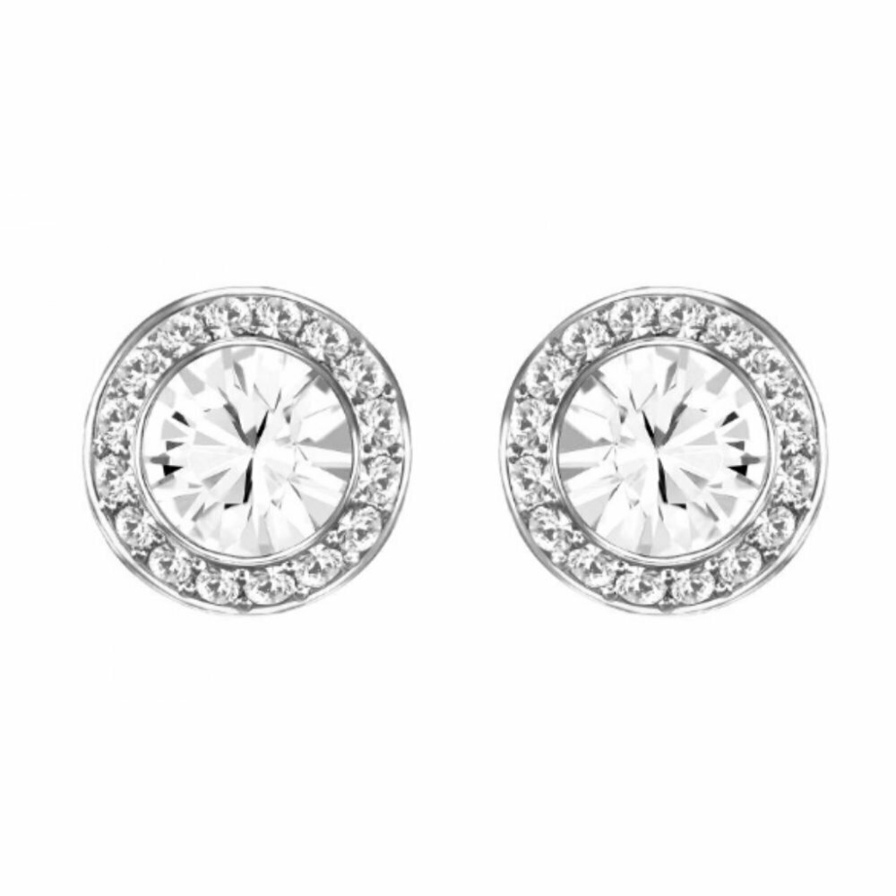 SWAROVSKI EARRINGS WITH ANGELIC BUTTON