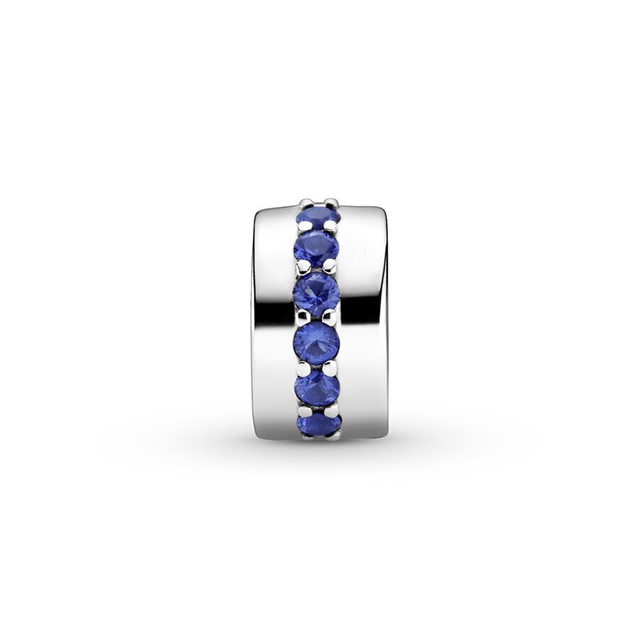 CHARM PANDORA  de Clip Azul Brillante