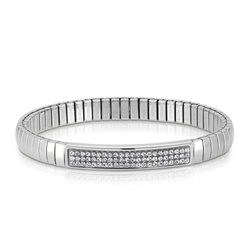 GLITTER EXTENDABLE BRACELET WITH WHITE ZIRCONS