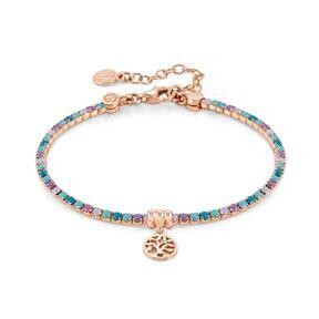 Nomination Chic&Charm Tree of Life Bracelet Rose-Plated Silver and Blue Zircons