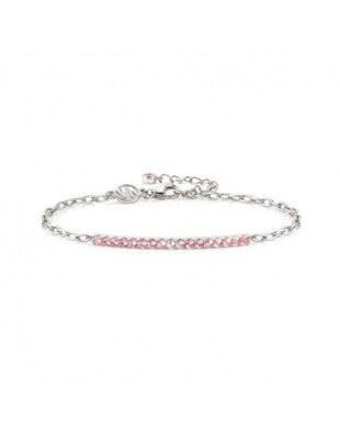 Nomination bracelet with pink Lovelight zirconia