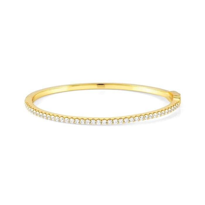Women's Nomination Lovelight Bracelet Gold Plated Silver and White Zircons