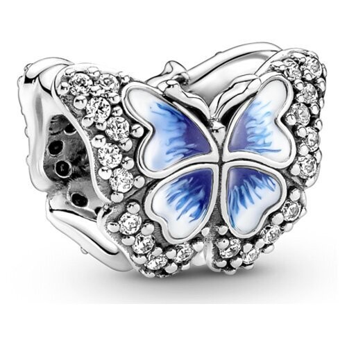 ​CHARM PANDORA PLATA DE LEY MARIPOSA AZUL BRILLANTE