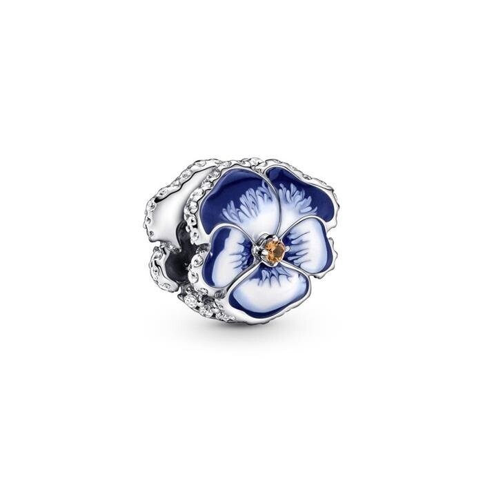 ​Charm Pandora Flor Pensamiento Rosa
