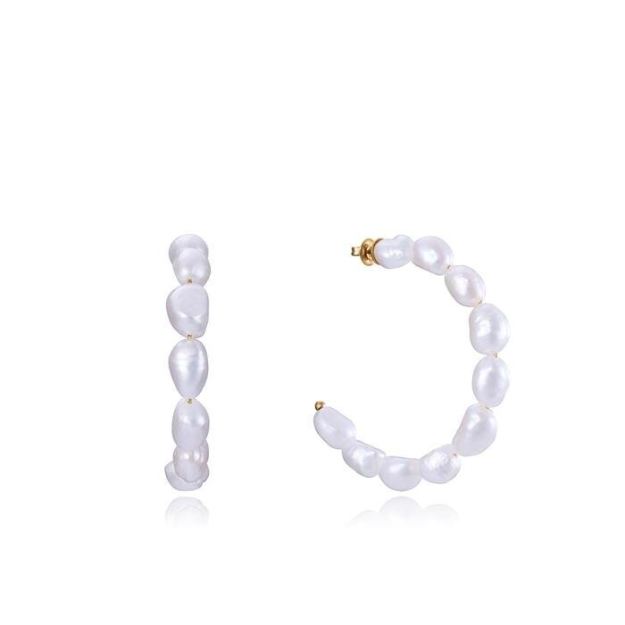 Pendientes Viceroy Fashion Chic Acero Baño Oro y Perlas