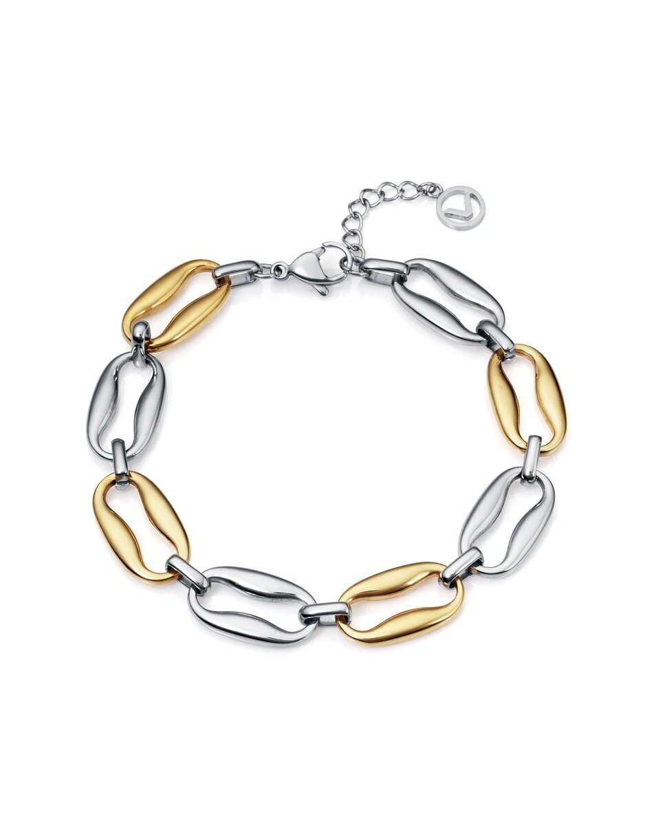 ​Pulsera Viceroy Chic de acero Ip dorada con eslabones