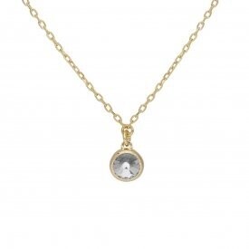 VICTORIA CRUZ Collar cristal crystal XS de Basic en plata