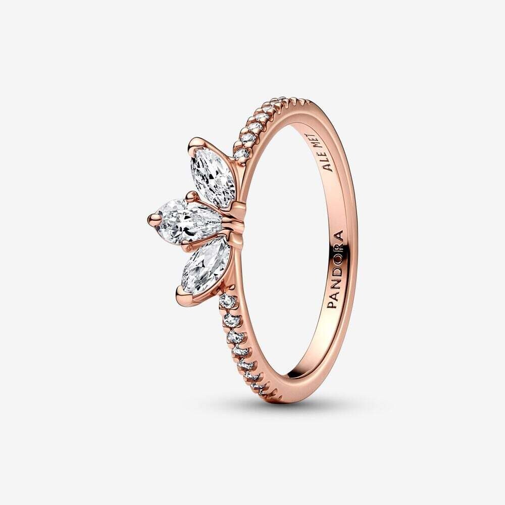 Anillo Pandora  de racimo de herbario espumoso
