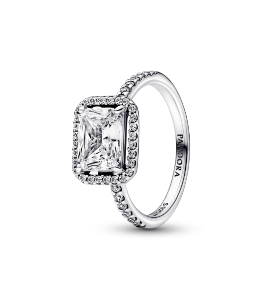 Anillo PANDORA  Halo Rectangular Brillante