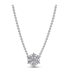 Collar Pandora  Copo de Nieve Brillante
