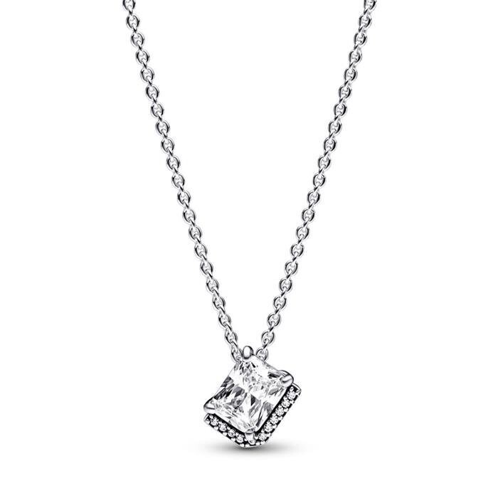 Collar  Pandora Halo Rectangular Brillante