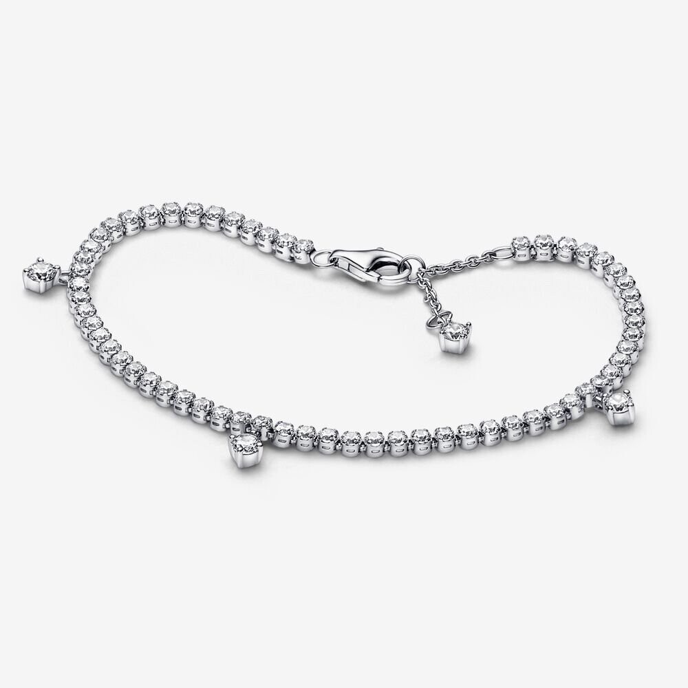 Pulsera  Pandora Tenis Gotas Brillantes