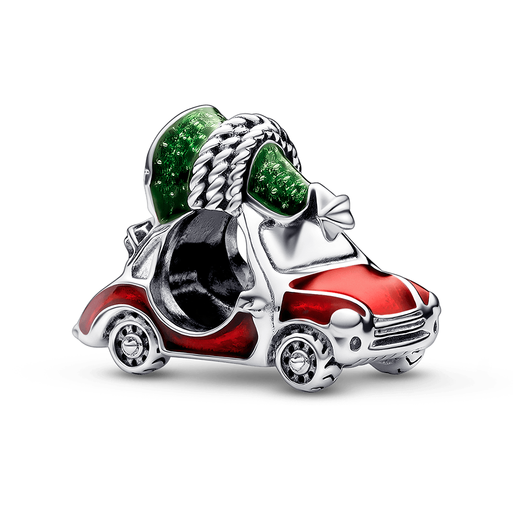 Charm Pandora  Coche y Árbol de Navidad