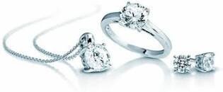 Diamondfire Juego de joyas de plata 925/- con circonitas