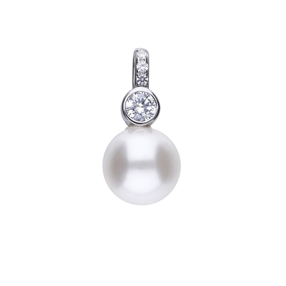 Diamonfire Colgante perla 925/- plata con circonita