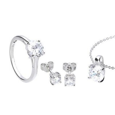 Juego Diamondfire de joyas de plata 925/- con circonitas