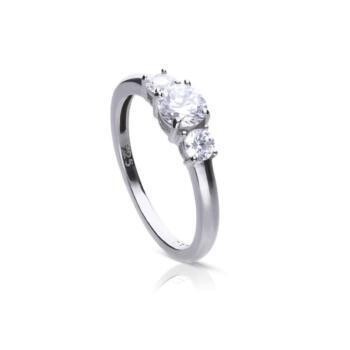 Diamondfire Anillo 925/- plata con circonita