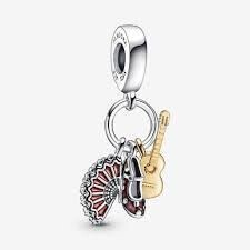 Charm Pandora  colgante Guitarra Española, Zapato Flamenco y Abanico