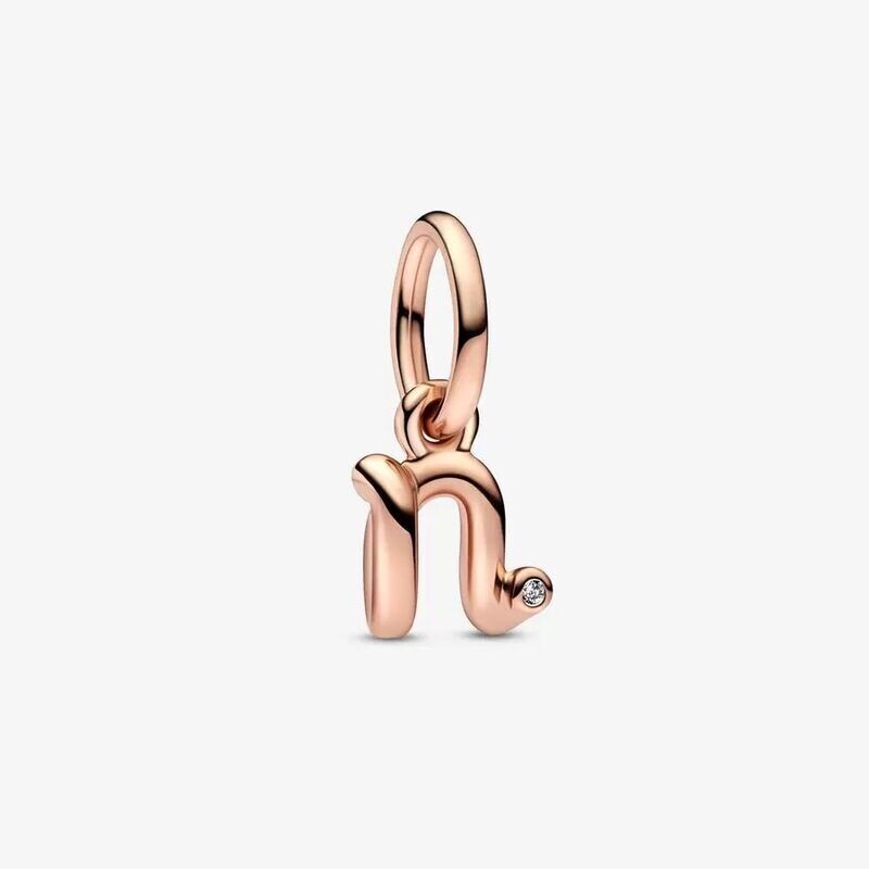 Charm Pandora  Colgante Letra Minúscula n del Alfabeto
