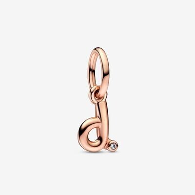 Charm Pandora Colgante Letra Minúscula d del Alfabeto