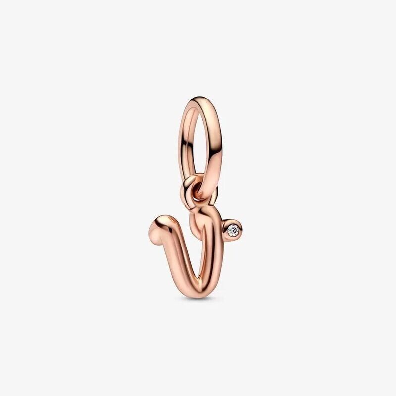 Charm Pandora  Colgante Letra Minúscula v del Alfabeto
