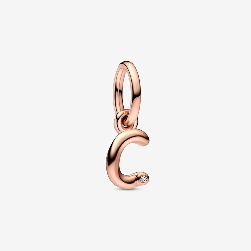 Charm Pandora Colgante Letra Minúscula c del Alfabeto