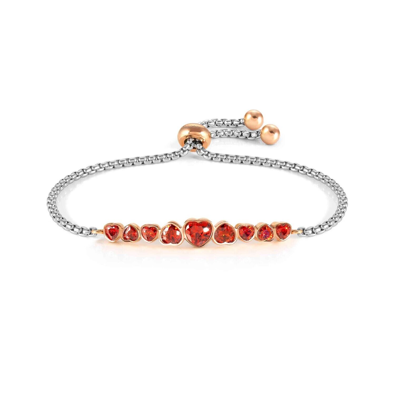 Pulsera Nomination rojo  Milleluca Corazones