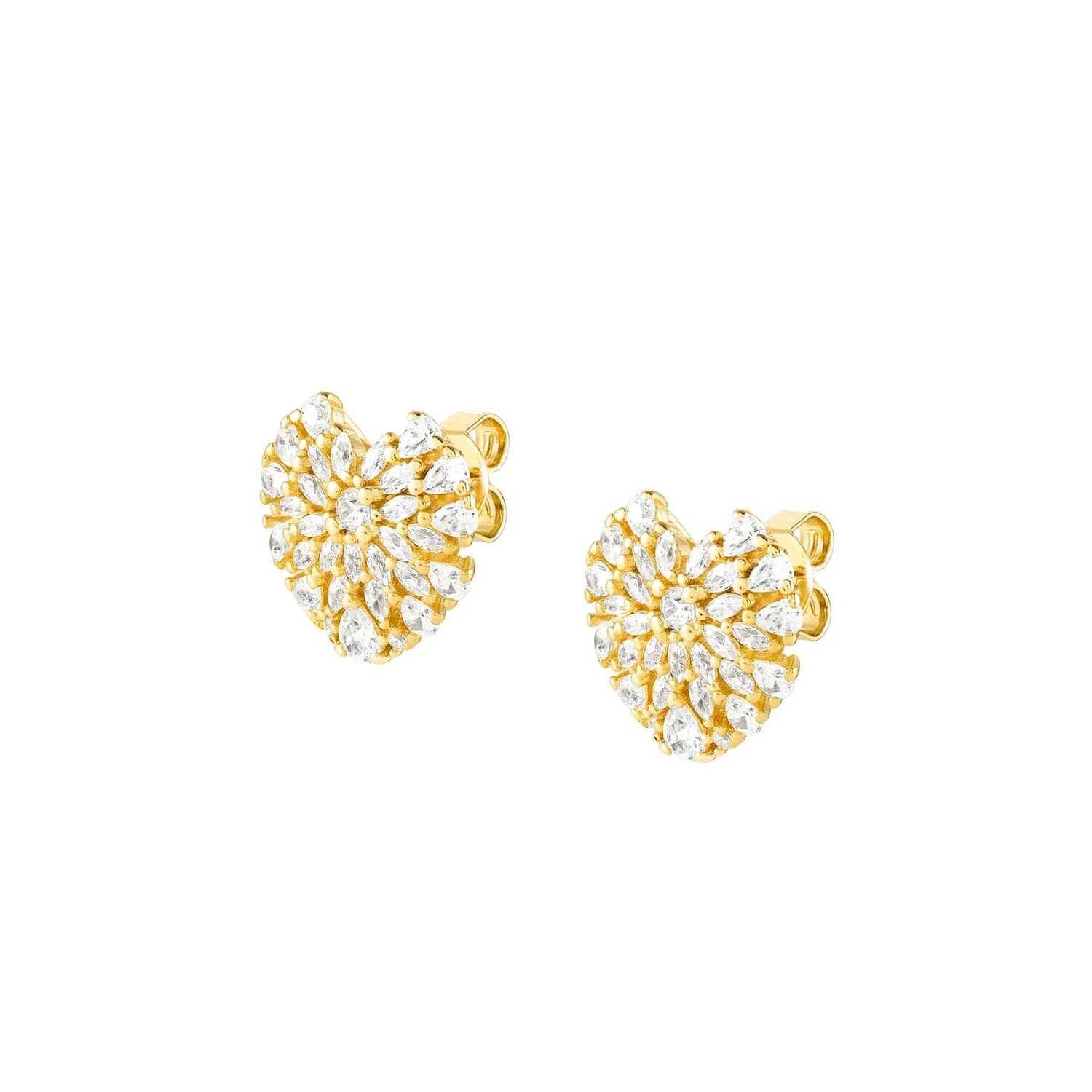 PENDIENTES NOMINATION CORAZON DORADOS