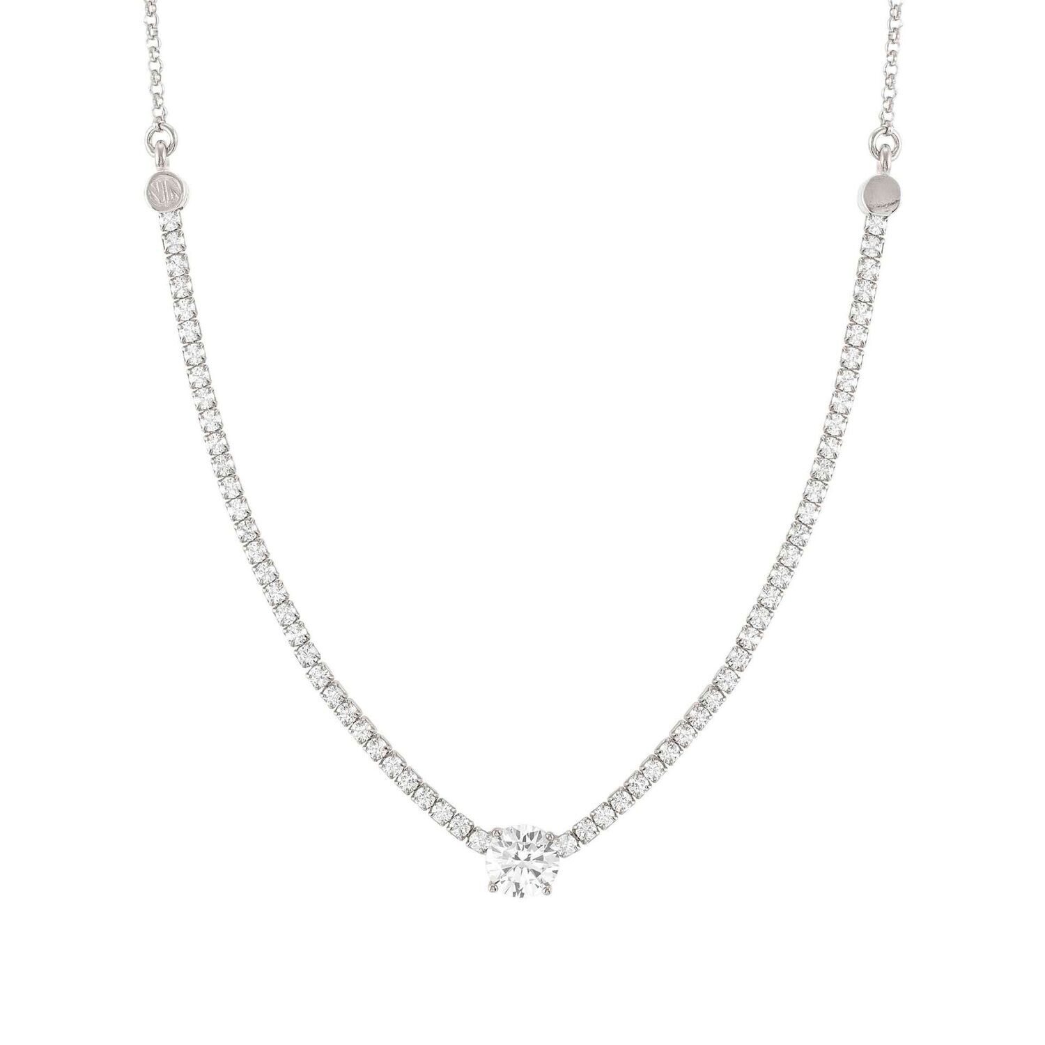 collar  Nomination Chic&Charm Plata y Circonitas blancas