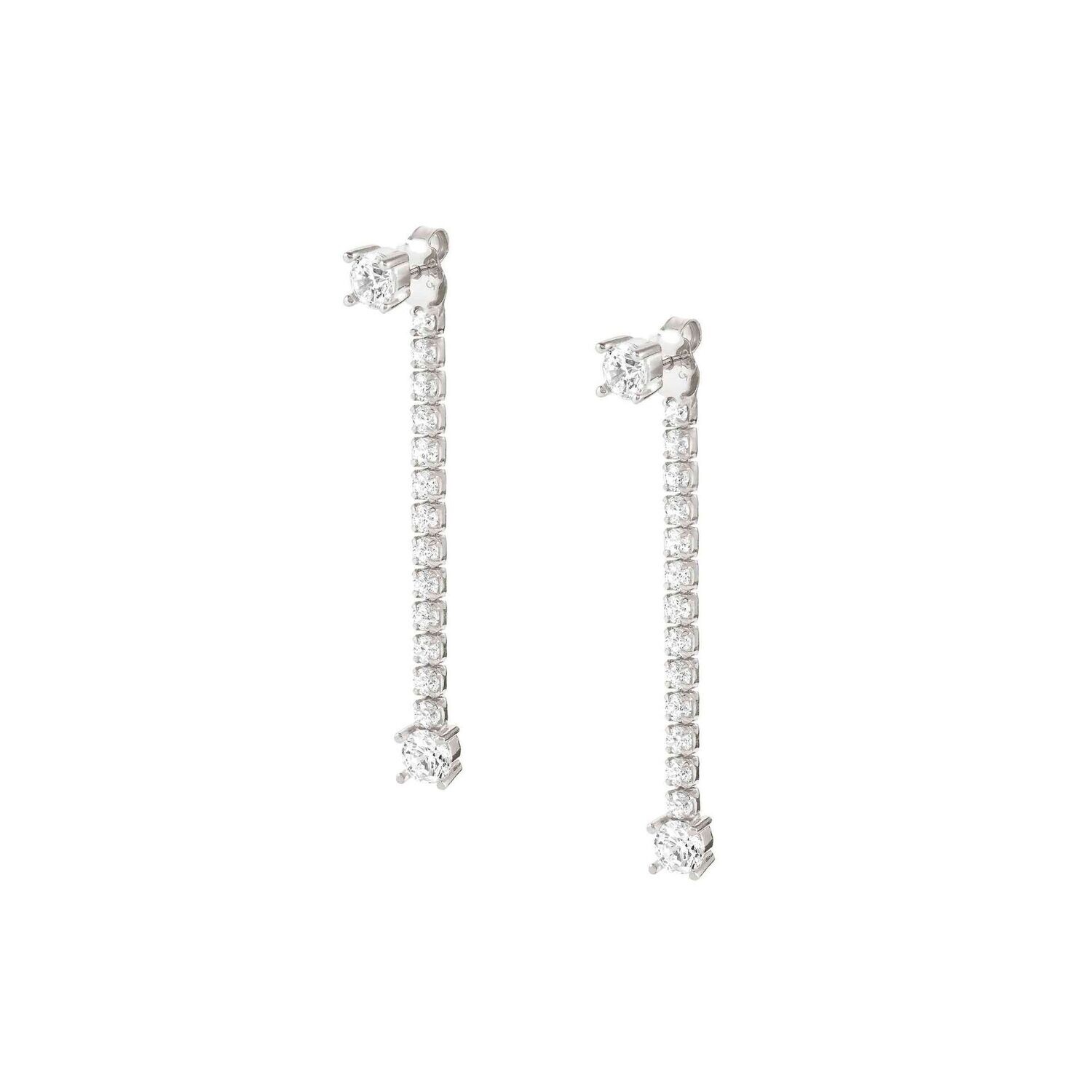 Pendientes Nomination Chic&Charm Hilera Colgante Plata y Circonitas Blancas