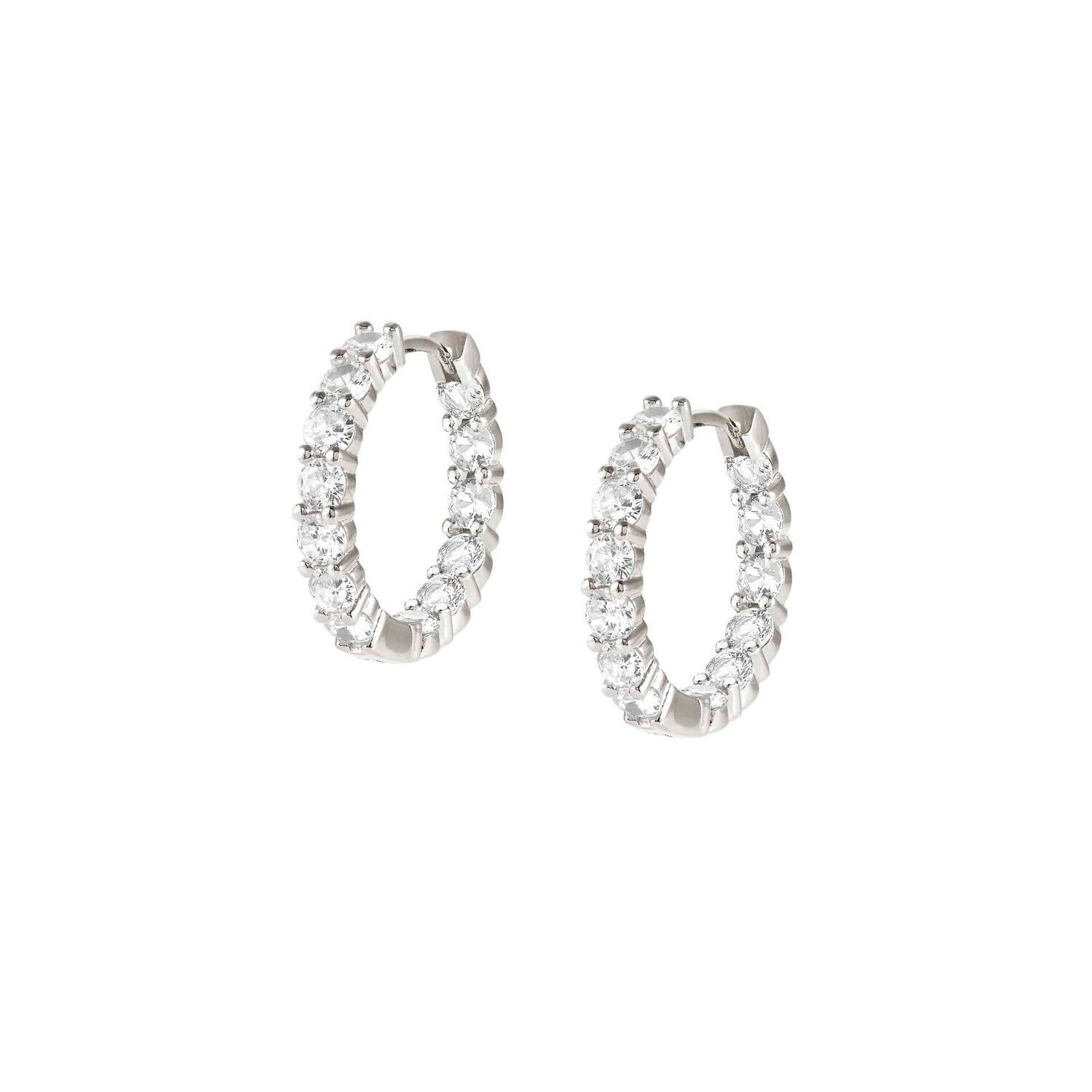 Pendientes Nomination Chic&Charm Aro Plata y Circonitas Blancas