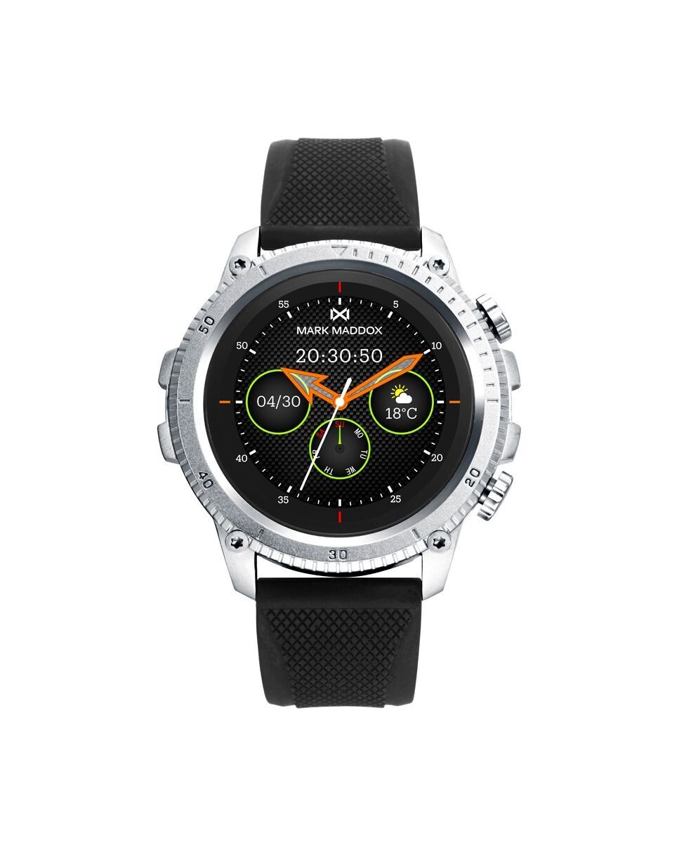 Reloj  Mark Maddox de hombre Smart con correa de silicona negra